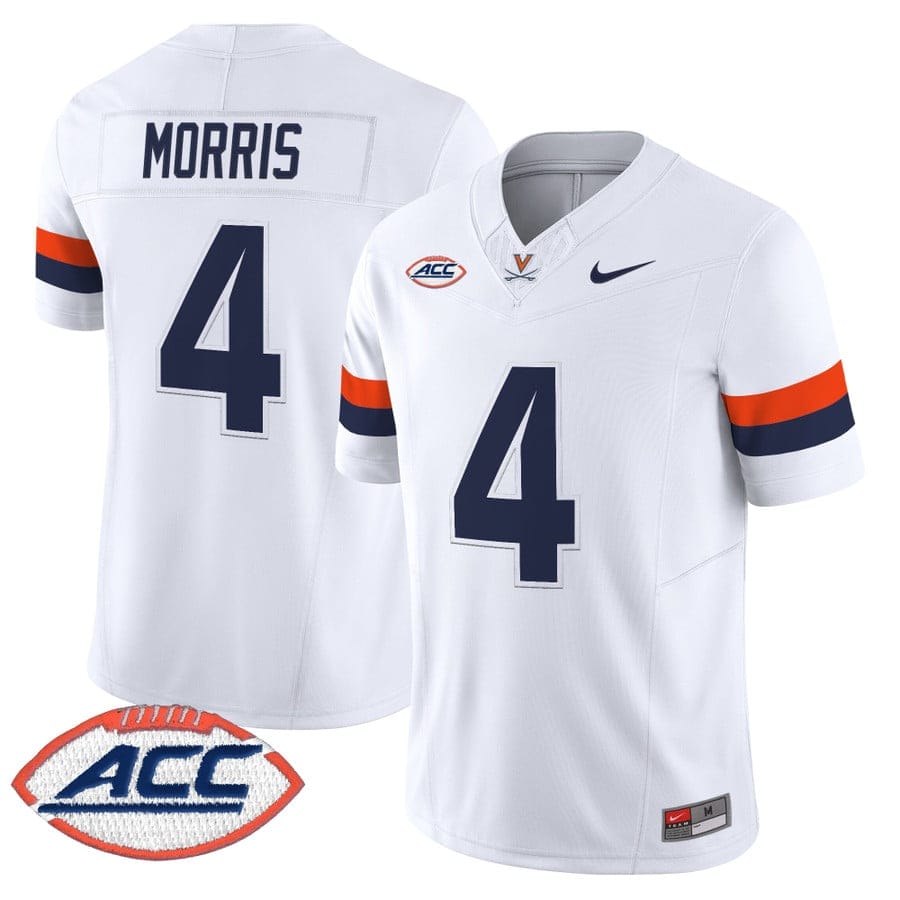 Chandler Morris Jersey #4 Virginia Cavaliers 2025 Stitched - Image 3