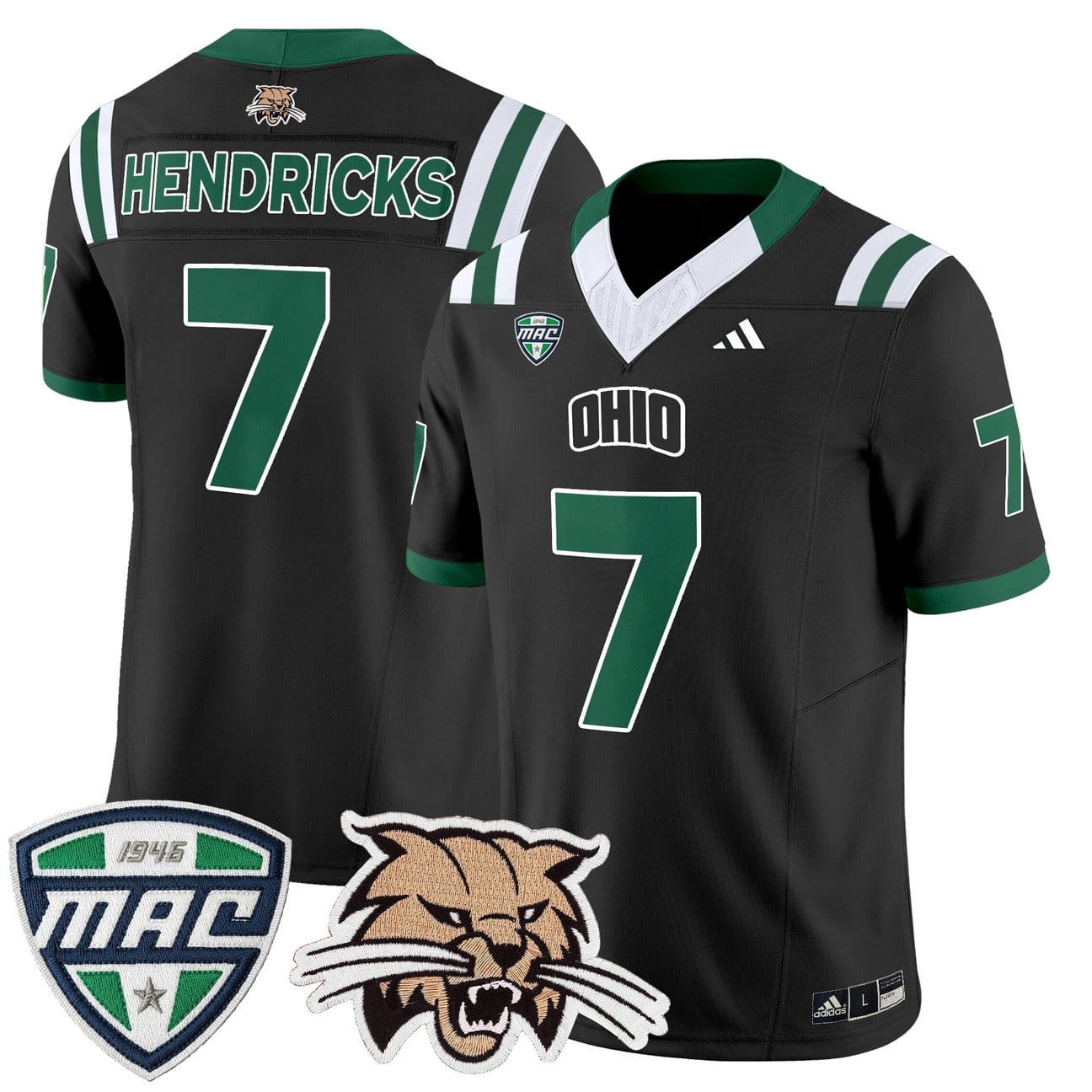 Alternative view of Chase Hendricks Jersey #7 Ohio Bobcats 2025 Vapor Limited Stitched