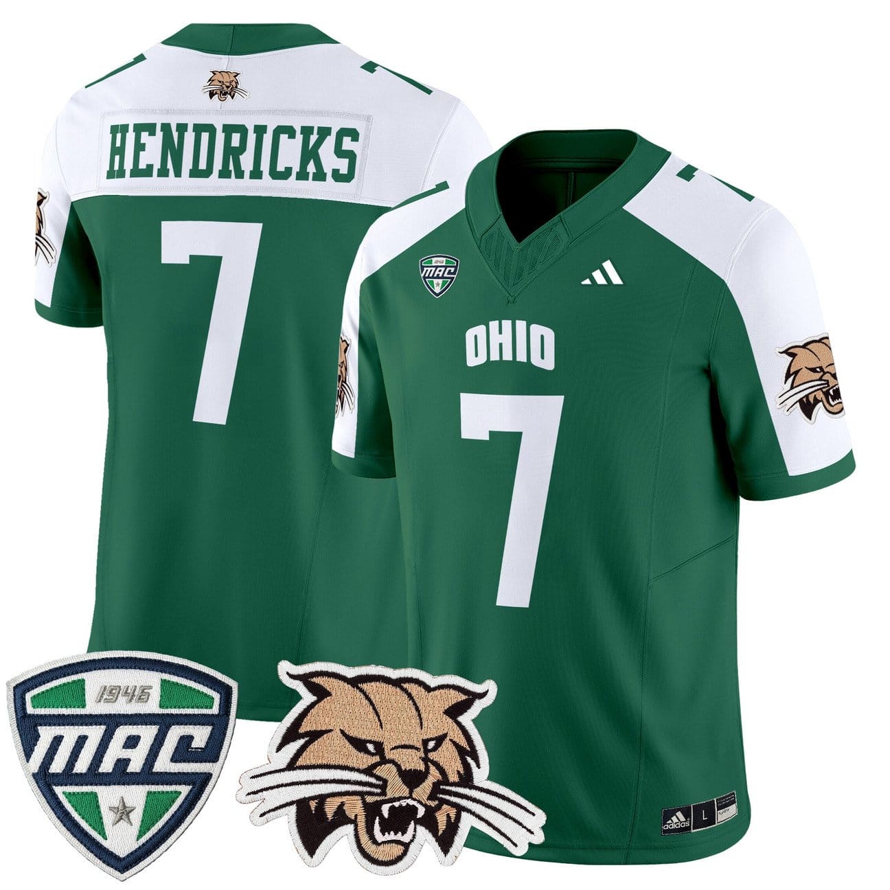 Chase Hendricks Jersey #7 Ohio Bobcats 2025 Vapor Limited Stitched - Image 3