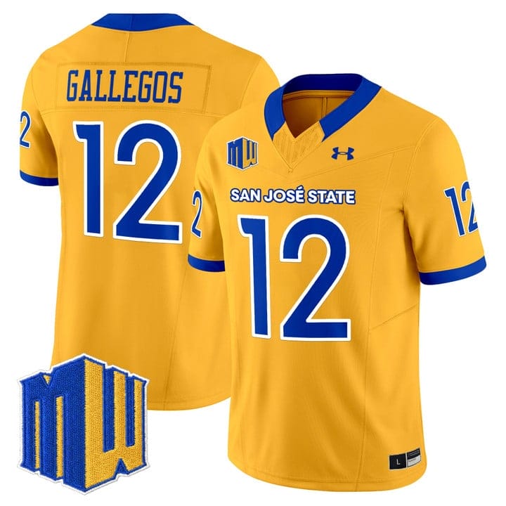 Chon Gallegos Jersey #12 San José State Spartans 2025 Limited Stitched - Image 3