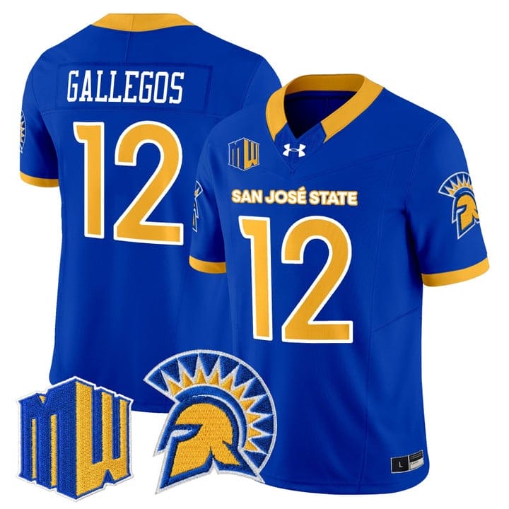 Chon Gallegos Jersey #12 San José State Spartans 2025 Limited Stitched - Image 4