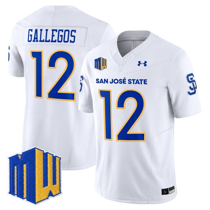 Chon Gallegos Jersey #12 San José State Spartans 2025 Limited Stitched - Image 5