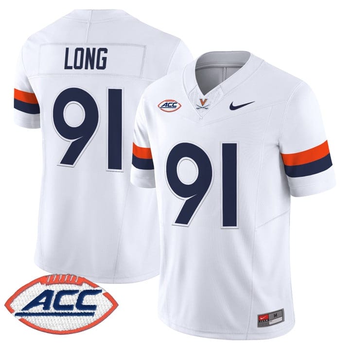 Chris Long Jersey #91 Virginia Cavaliers 2025 Vapor Limited Stitched 1995 - Image 3
