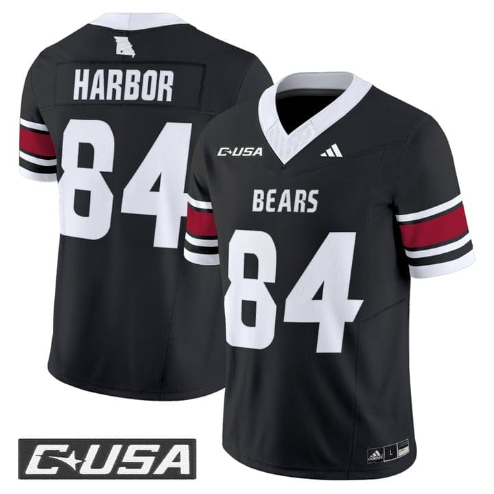 Alternative view of Clay Harbor Jersey #84 Missouri State Bears 2025 Limited Stitched