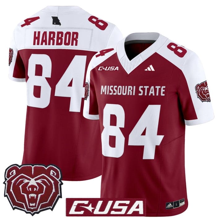 Clay Harbor Jersey #84 Missouri State Bears 2025 Limited Stitched - Image 3