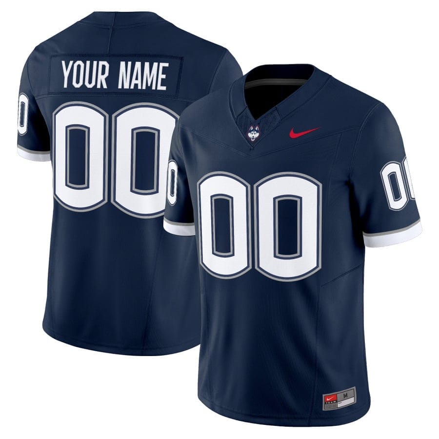 Custm UConn Huskies Jersey Name, Number 2025 Vapor Limited Stitched - Image 2