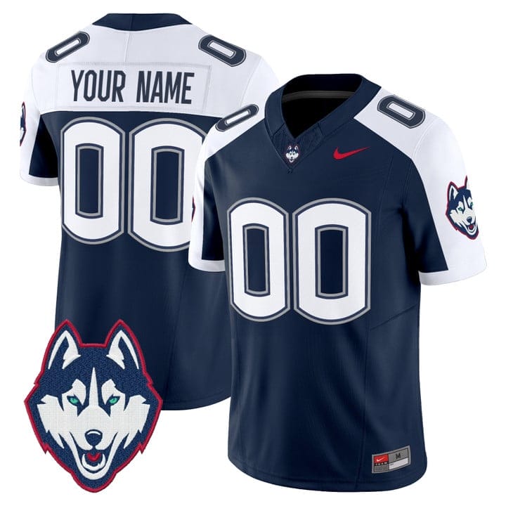 Custm UConn Huskies Jersey Name, Number 2025 Vapor Limited Stitched - Image 3