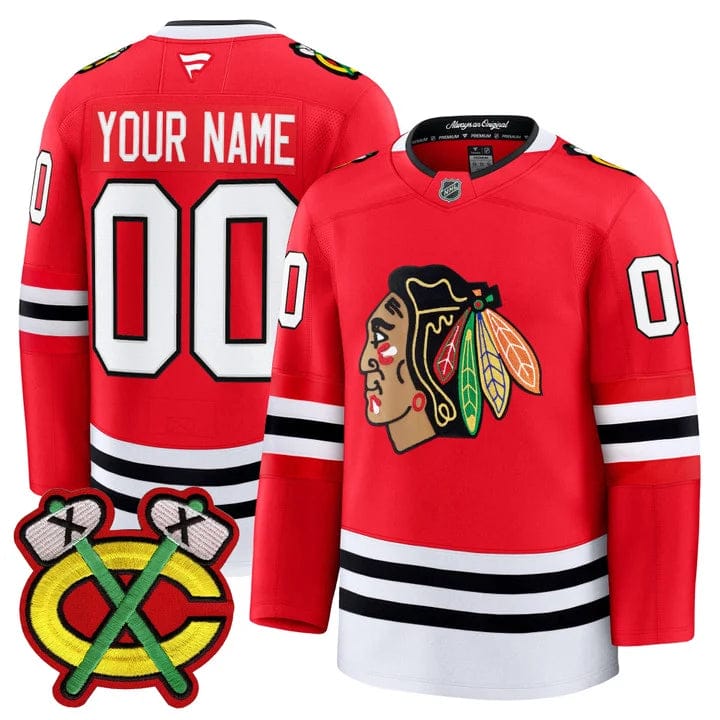 Custom Chicago Blackhawks Jersey 2025-26 Premium Stitched - Image 2