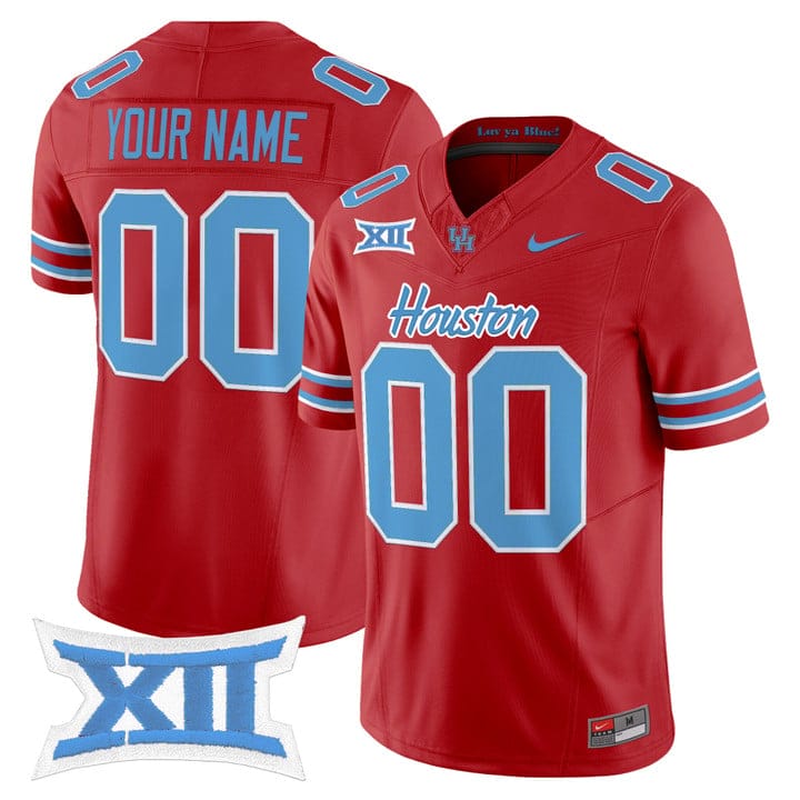 Custom Houston Cougars Jersey 2025 Oilers Inspired Limited Stitched - Image 4