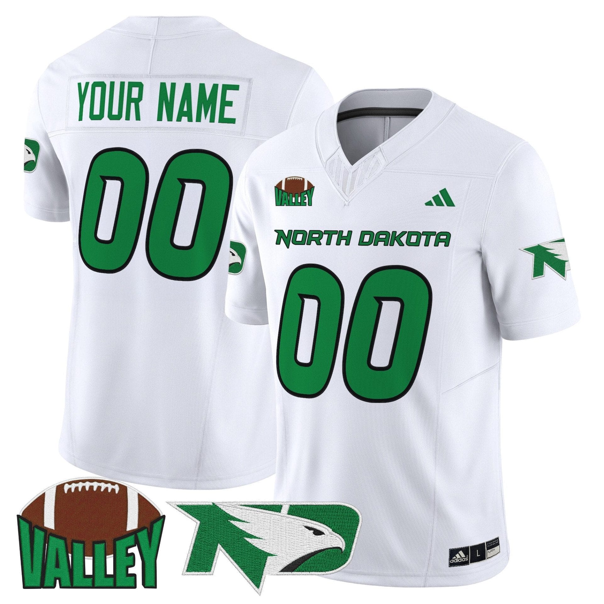 Custom North Dakota Fighting Hawks Jersey 2025 Vapor Limited Stitched - Image 5