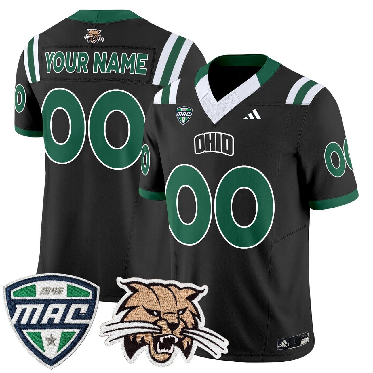 Custom Ohio Bobcats Jersey Name, Number 2025 Vapor Limited Stitched - Image 2