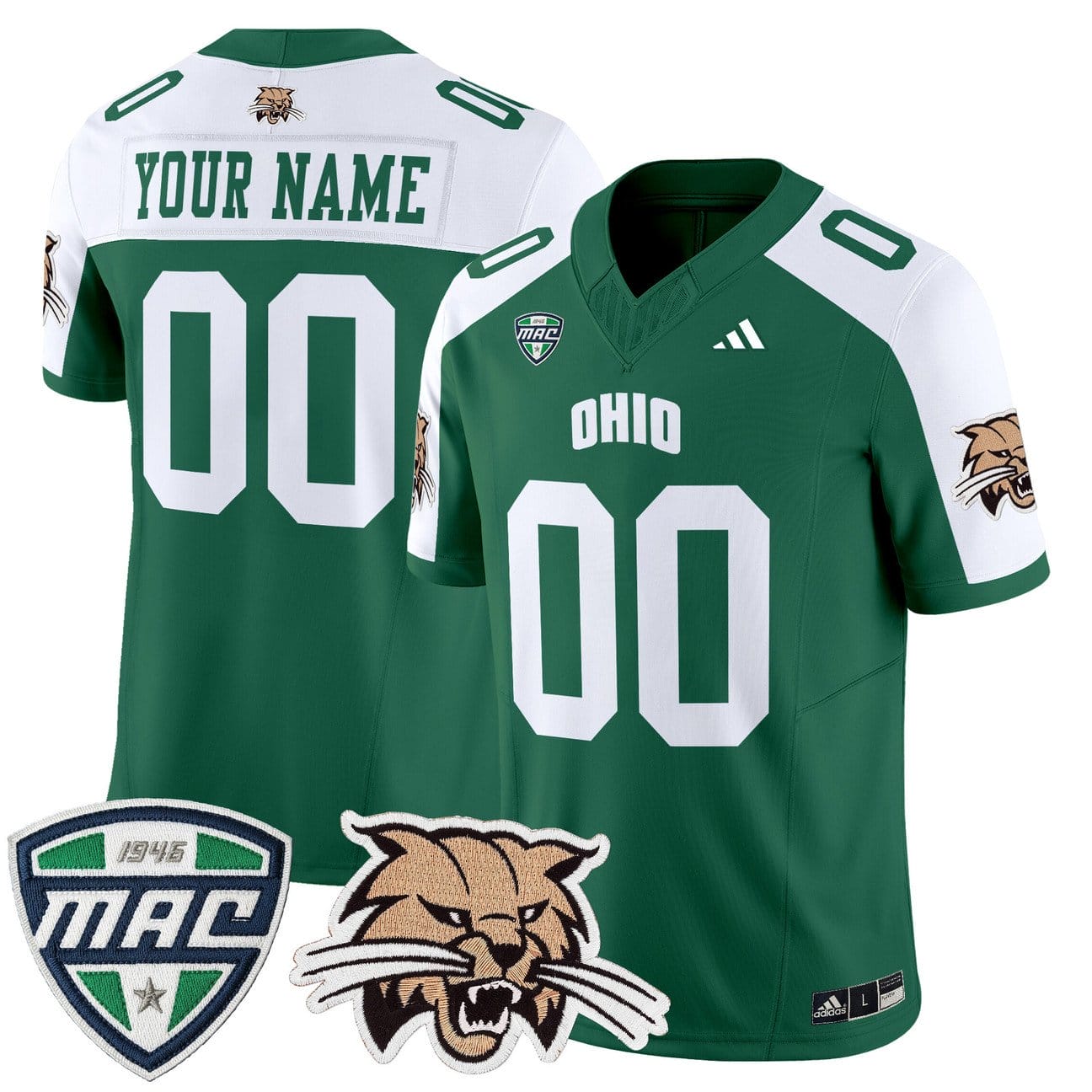 Custom Ohio Bobcats Jersey Name, Number 2025 Vapor Limited Stitched - Image 3