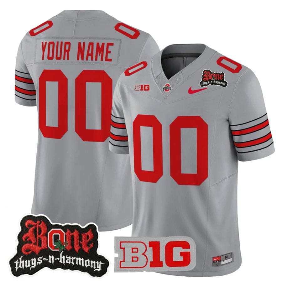 Alternative view of Custom Ohio State Buckeyes Jersey Bone Thugs-N-Harmony Patch Stitched