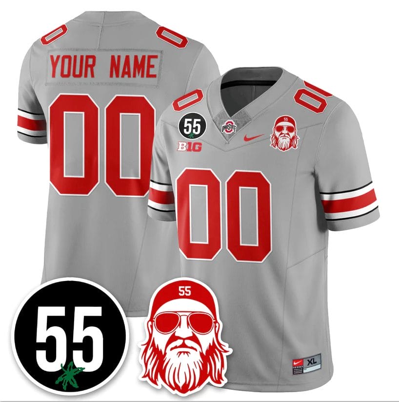 Custom Ohio State Buckeyes Jersey Nick Mangold Patch Limited Stitched - Image 3