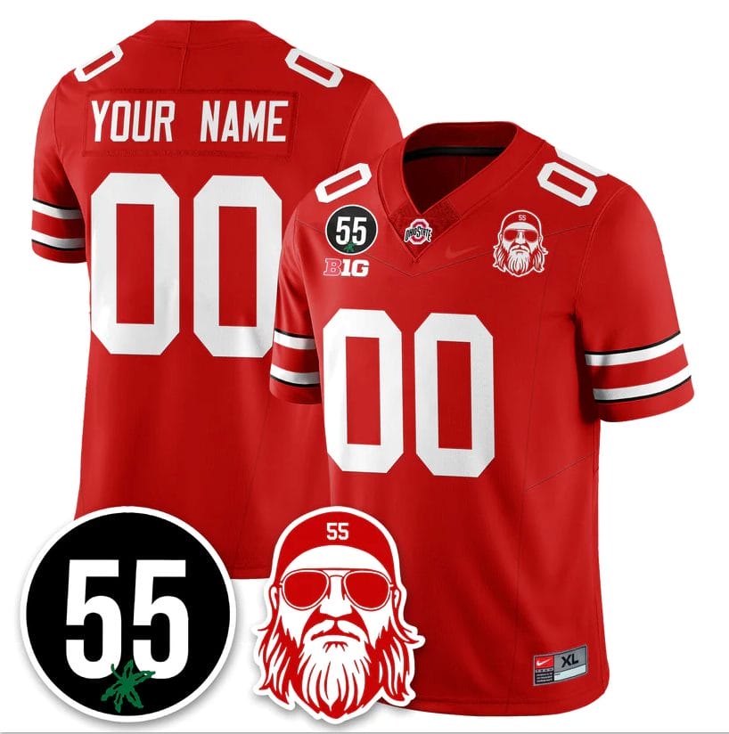 Custom Ohio State Buckeyes Jersey Nick Mangold Patch Limited Stitched - Image 4