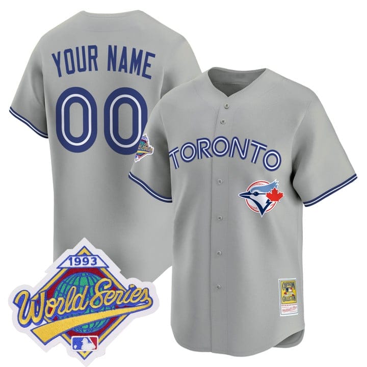 Custom Toronto Blue Jays Jersey 1993 World Series Throwback Stitched - Image 3