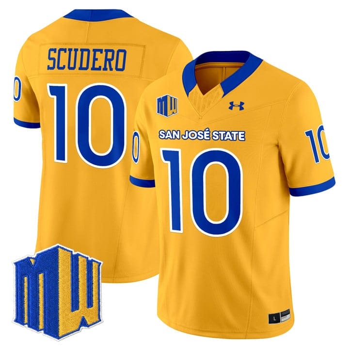 Danny Scudero Jersey #10 San José State Spartans 2025 Limited Stitched - Image 3