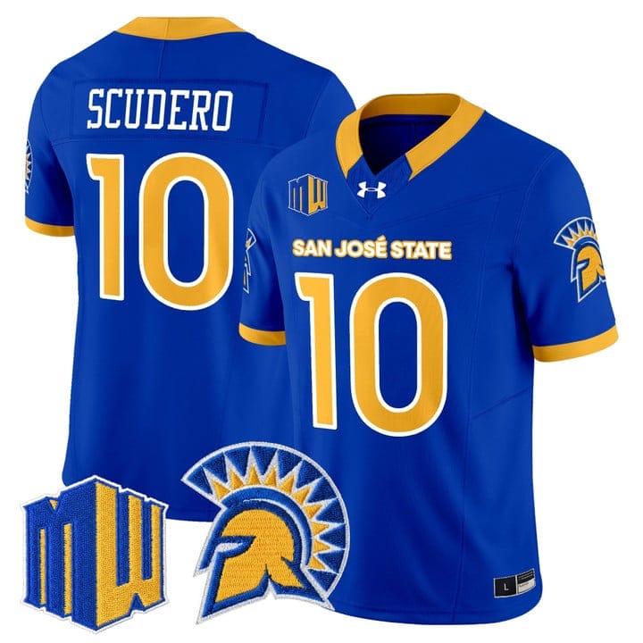 Danny Scudero Jersey #10 San José State Spartans 2025 Limited Stitched - Image 4