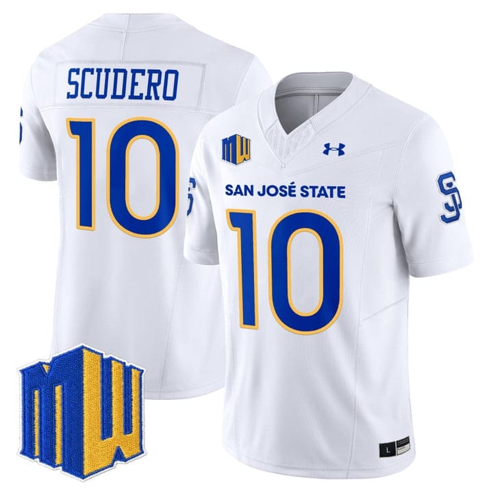 Danny Scudero Jersey #10 San José State Spartans 2025 Limited Stitched - Image 5