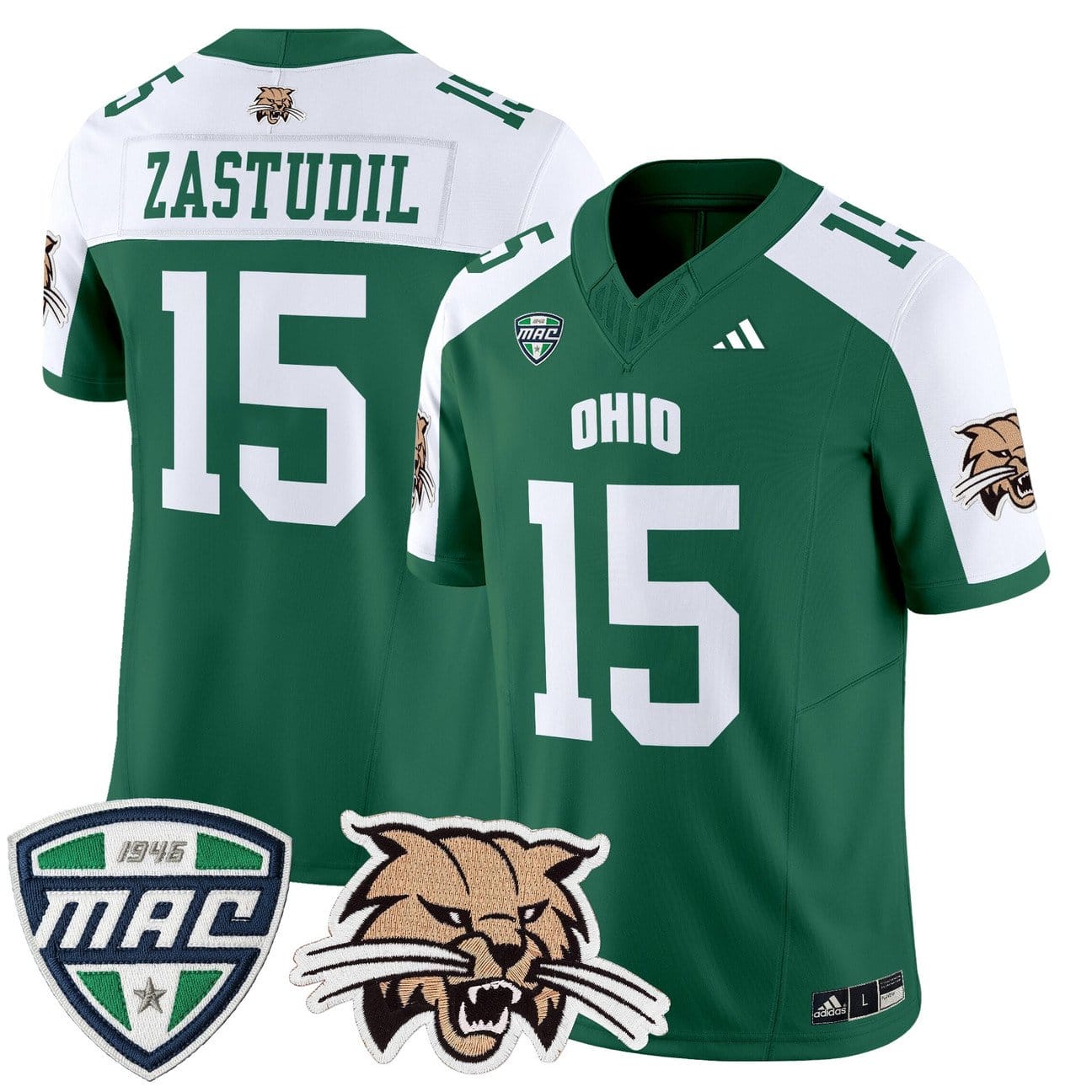 Dave Zastudil Jersey #15 Ohio Bobcats 2025 Vapor Limited Stitched - Image 3