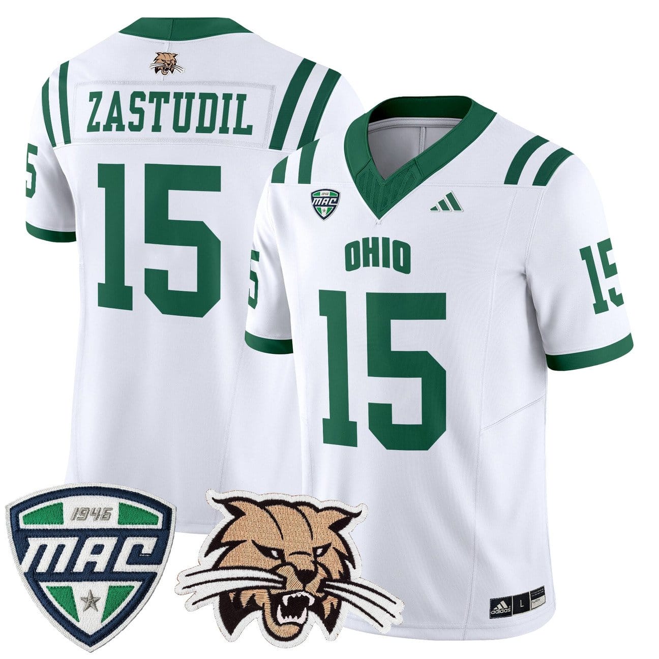 Dave Zastudil Jersey #15 Ohio Bobcats 2025 Vapor Limited Stitched - Image 5