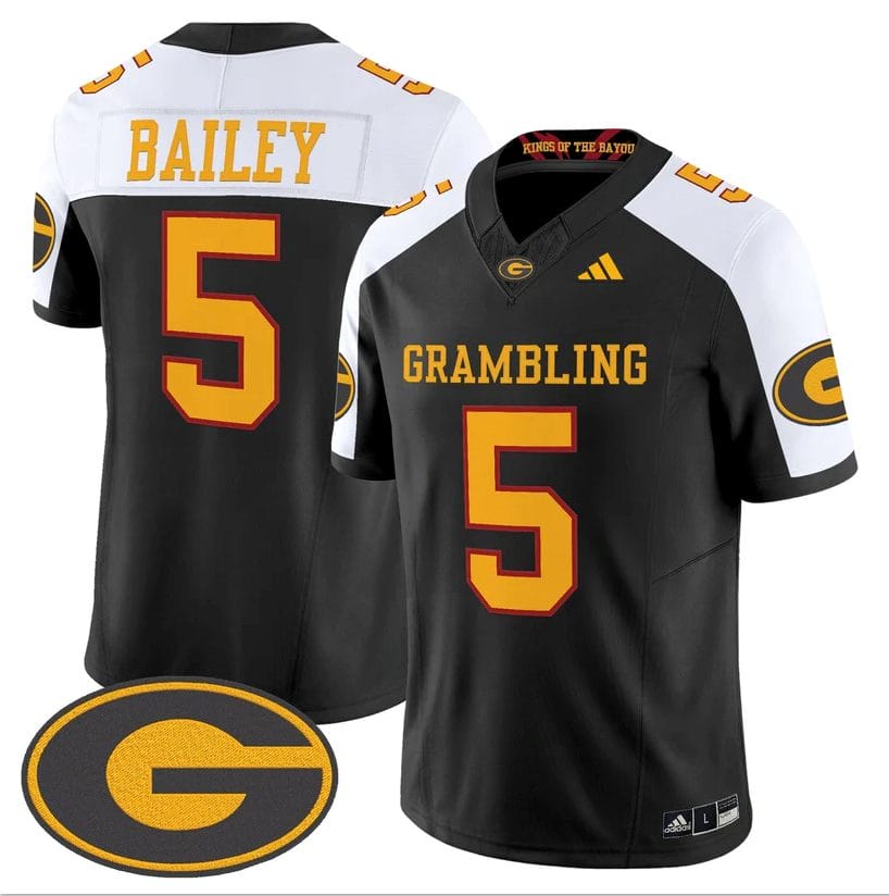 Deljay Bailey Jersey #5 Grambling Tigers 2025 Vapor Limited Stitched