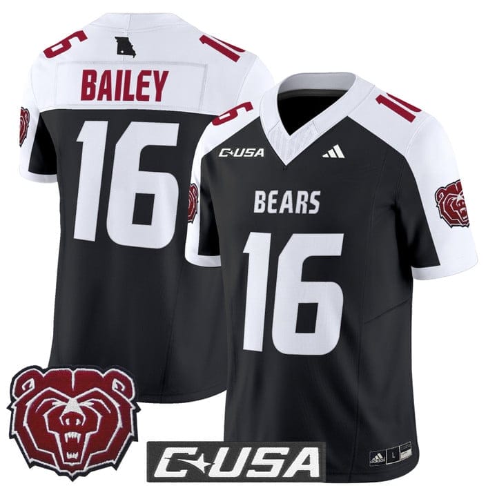 Deuce Bailey Jersey #16 Missouri State Bears 2025 Limited Stitched