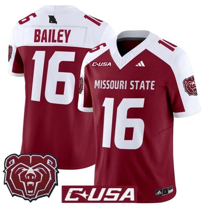 Deuce Bailey Jersey #16 Missouri State Bears 2025 Limited Stitched - Image 3