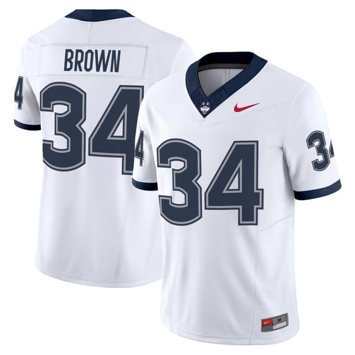 Donald Brown Jersey #34 UConn Huskies 2025 Vapor Limited Stitched - Image 3