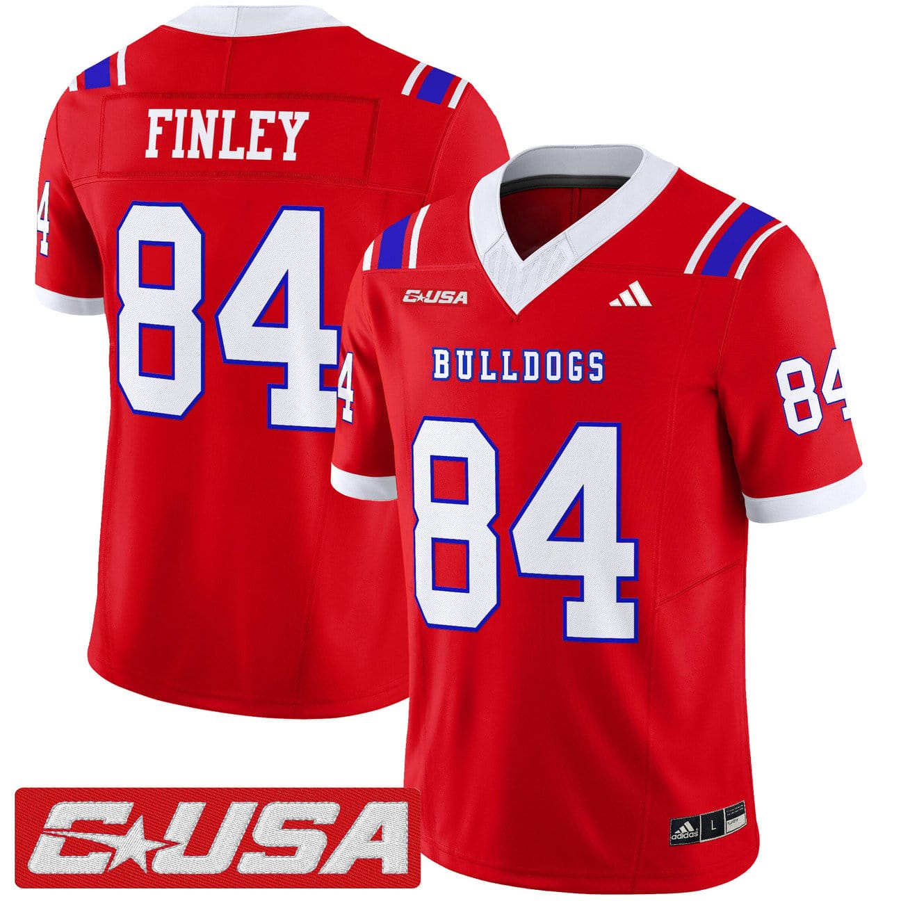 Alternative view of Eli Finley Jersey #84 Louisiana Tech Bulldogs 2025 Limited Stitched