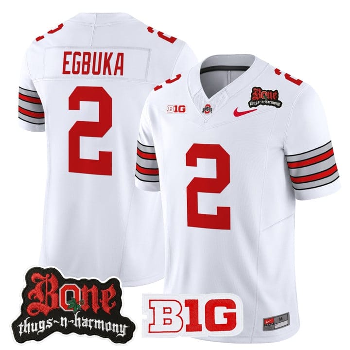 Emeka Egbuka Jersey #2 Ohio State Buckeyes Bone Thugs-N-Harmony Stitched - Image 4