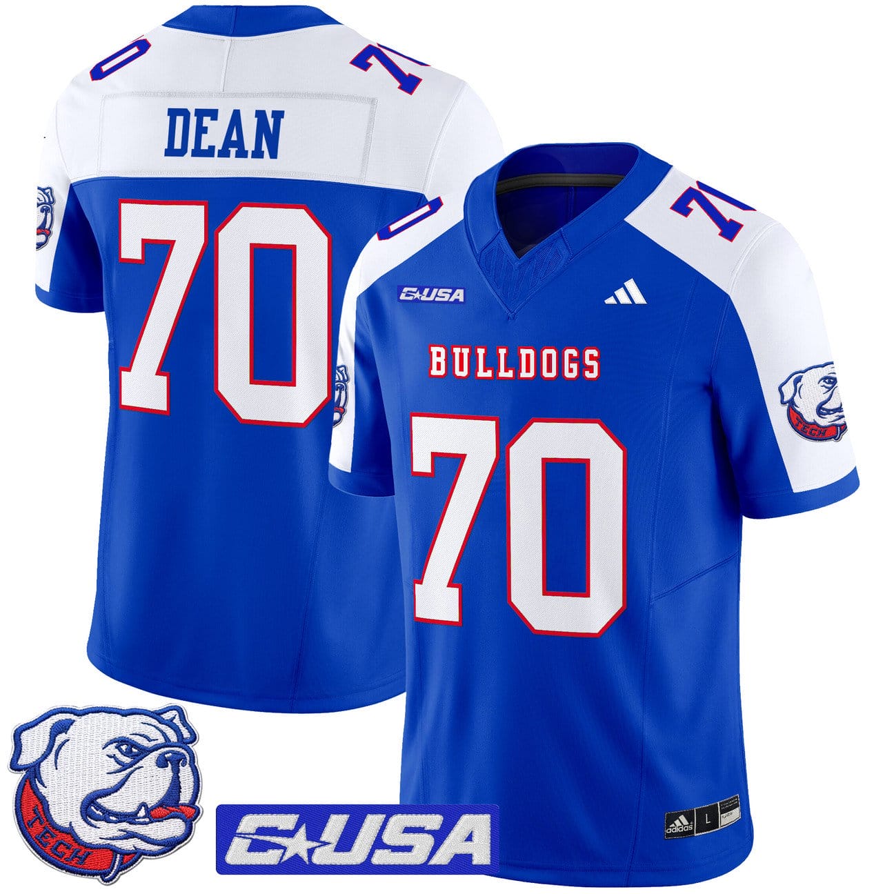 Fred Dean Jersey #70 Louisiana Tech Bulldogs 2025 Limited Stitched - Image 3