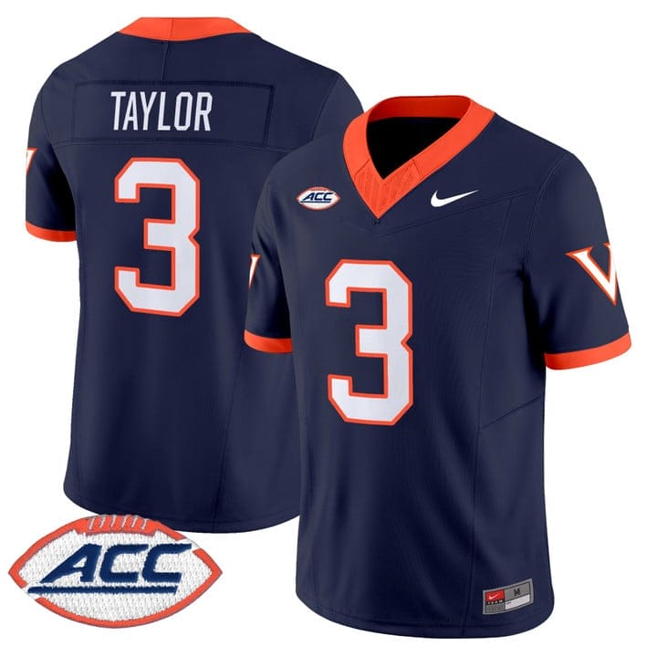 J'Mari Taylor Jersey #3 Virginia Cavaliers 2025 Vapor Limited Stitched 1995 - Image 4