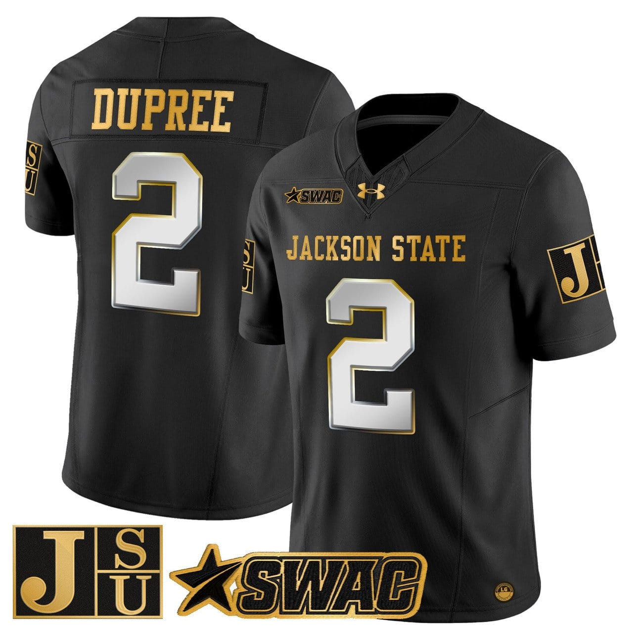 Ja'Naylon Dupree Jersey #2 Jackson State Tigers 2025 Vapor Stitched - Image 3