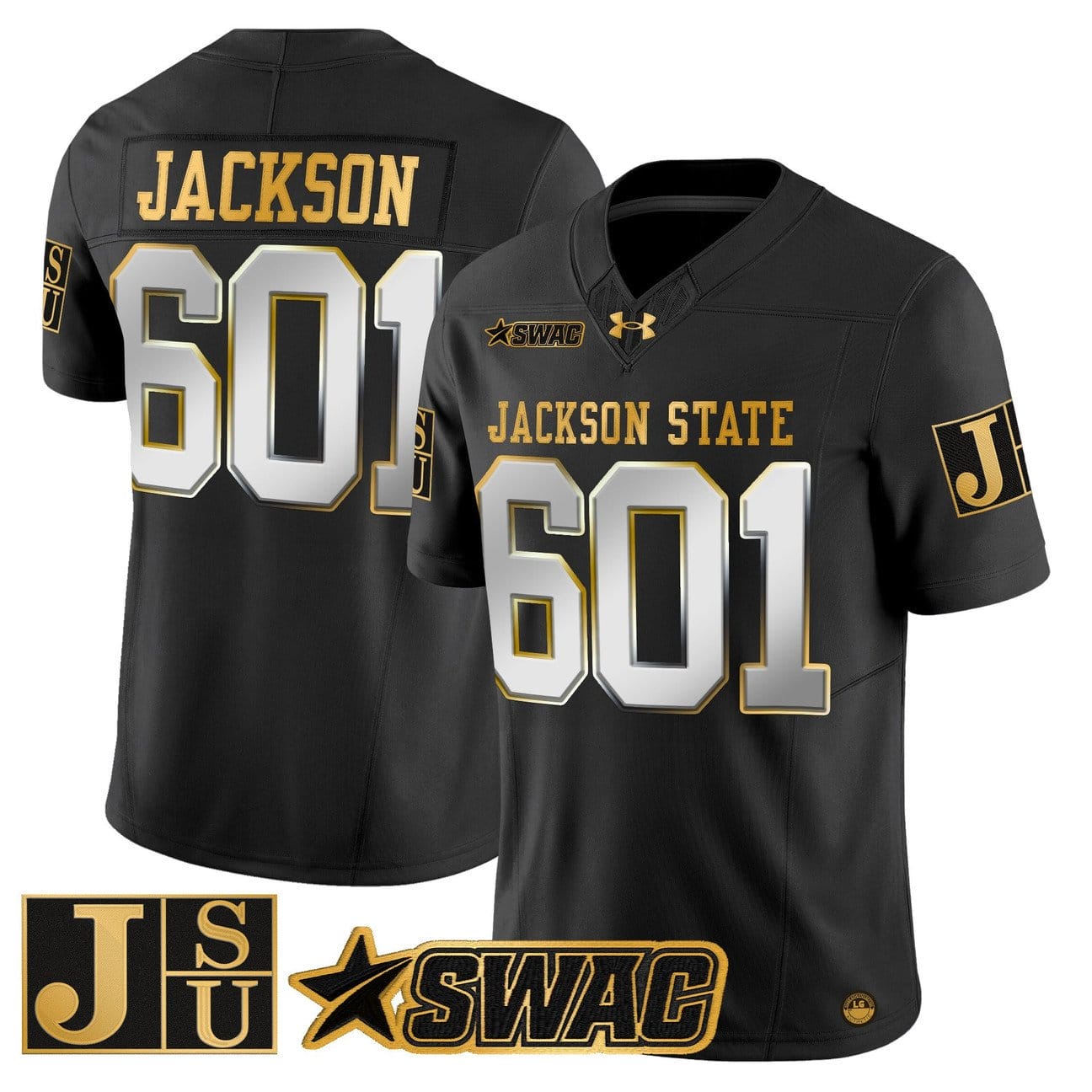 Jackson Jersey #601 Jackson State Tigers 2025 Vapor Stitched - Image 3