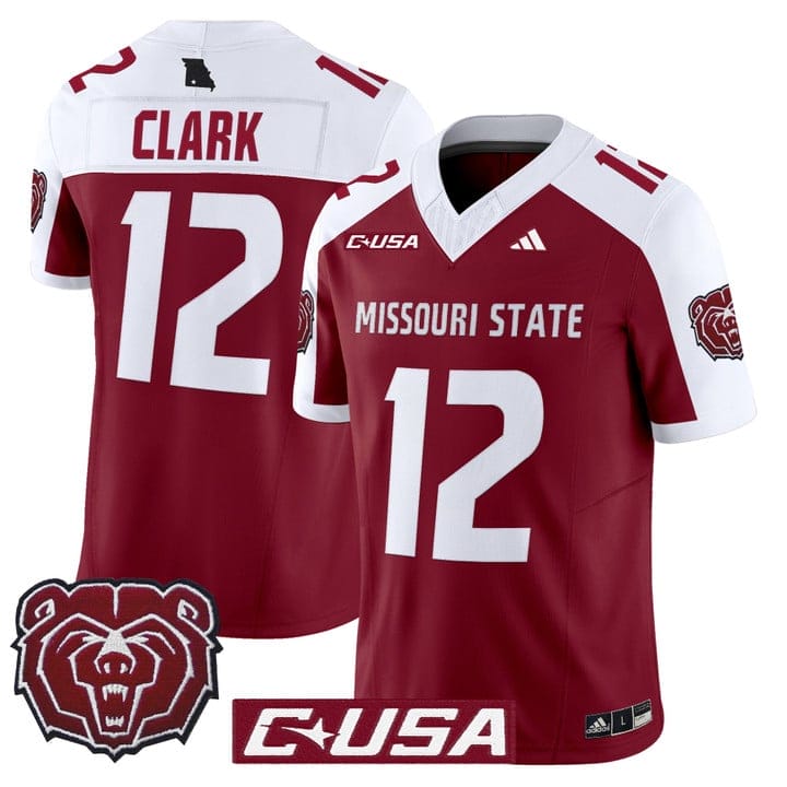 Jacob Clark Jersey #12 Missouri State Bears 2025 Limited Stitched - Image 3