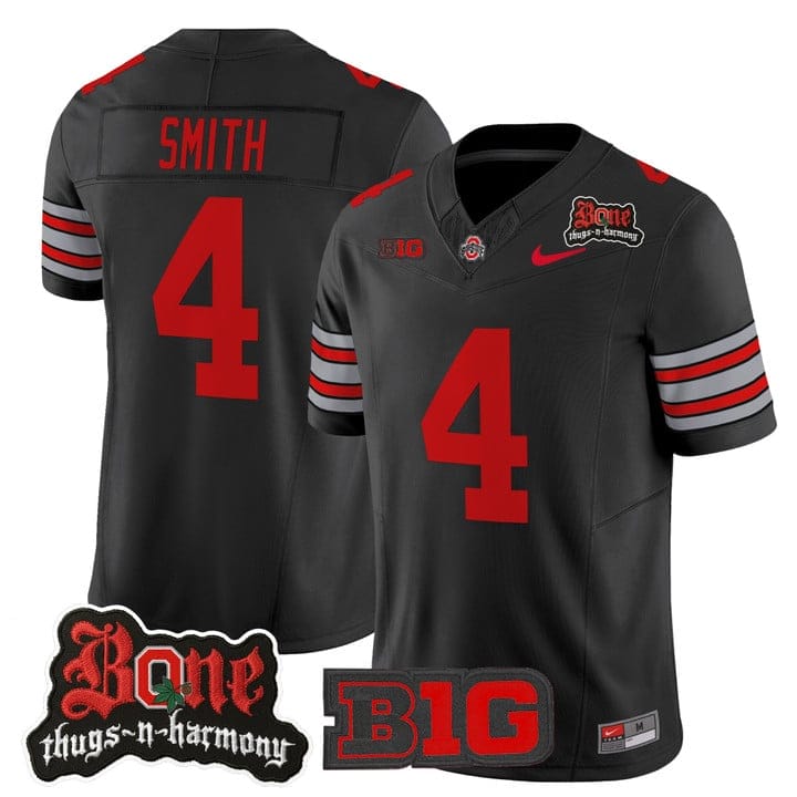 Jeremiah Smith Jersey #4 Ohio State Buckeyes Bone Thugs-N-Harmony Stitched