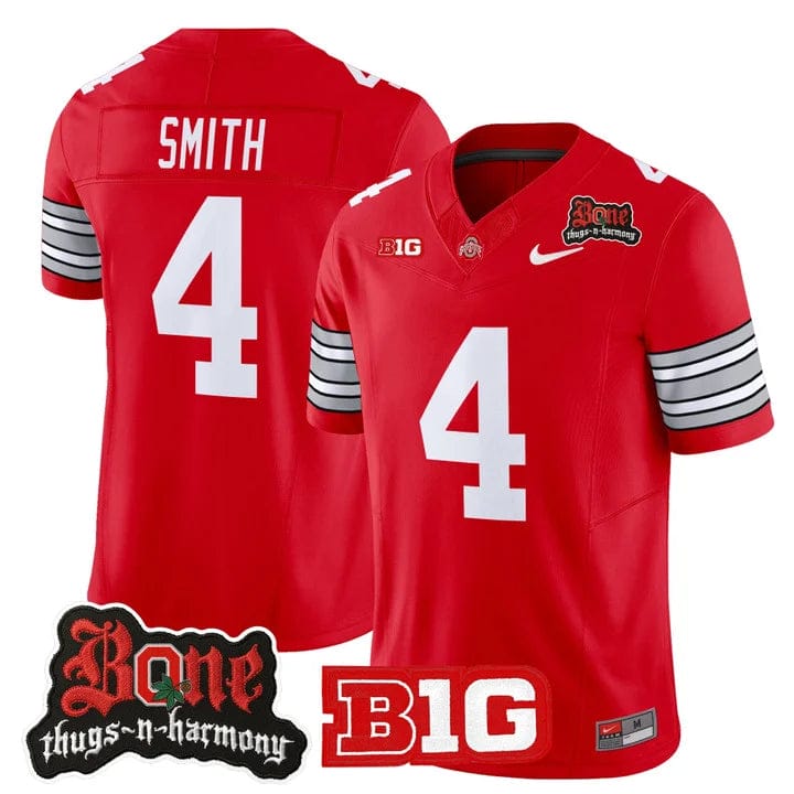 Jeremiah Smith Jersey #4 Ohio State Buckeyes Bone Thugs-N-Harmony Stitched - Image 3