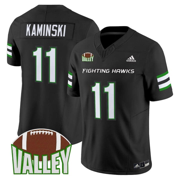 Alternative view of Jerry Kaminski Jersey #11 North Dakota Fighting Hawks 2025 Stitched
