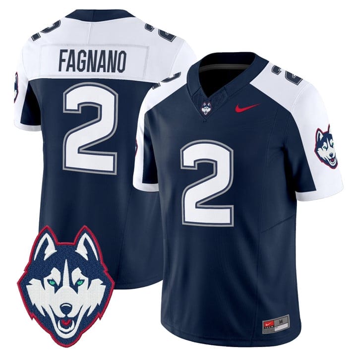 Alternative view of Joe Fagnano Jersey #2 UConn Huskies 2025 Vapor Limited Stitched
