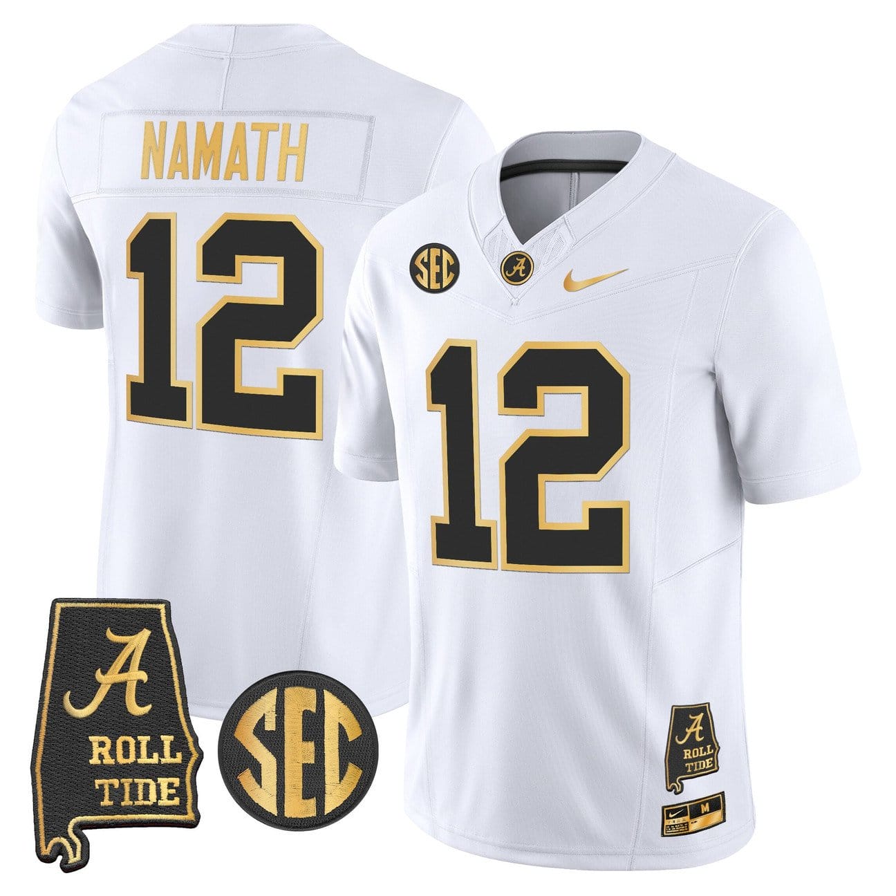 Joe Namath Jersey #12 Alabama Crimson Tide 2025 Vapor Stitched - Image 4