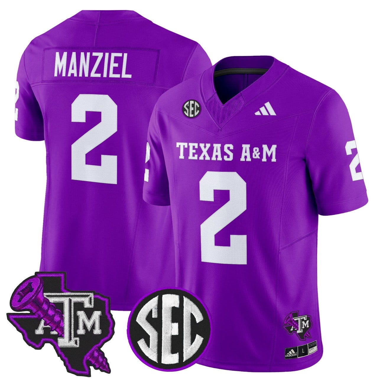 Alternative view of Johnny Manziel Jersey #2 Texas A&M Aggies DJ Screw Vapor Limited Stitched