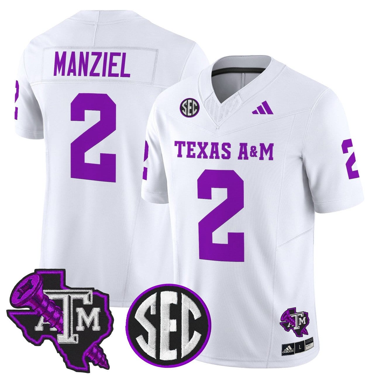 Johnny Manziel Jersey #2 Texas A&M Aggies DJ Screw Vapor Limited Stitched - Image 3