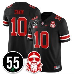 Alternative view of Julian Sayin Jersey #10 Ohio State Buckeyes Nick Mangold Patch Stitched