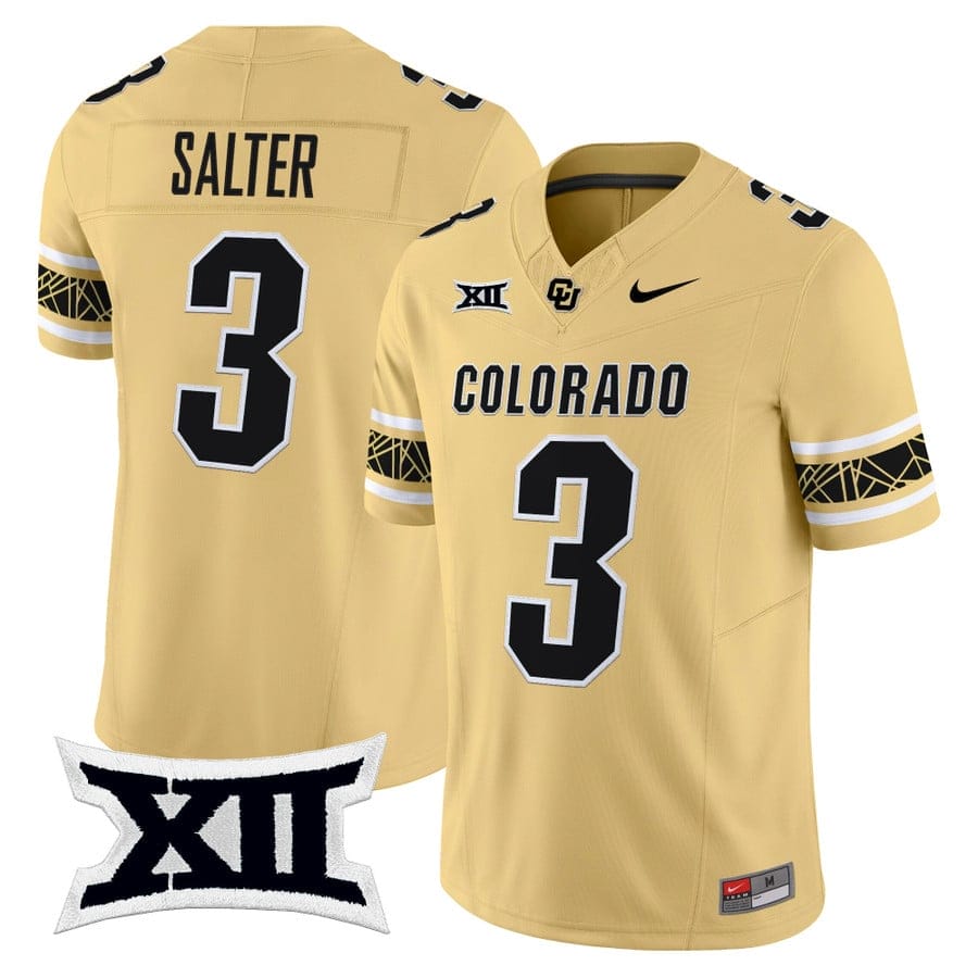 Alternative view of Kaidon Salter Jersey #3 Colorado Buffaloes 2025 Vapor Limited V2 Stitched