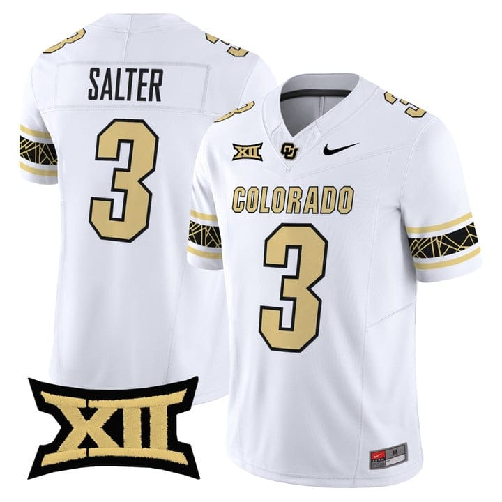 Kaidon Salter Jersey #3 Colorado Buffaloes 2025 Vapor Limited V2 Stitched - Image 4