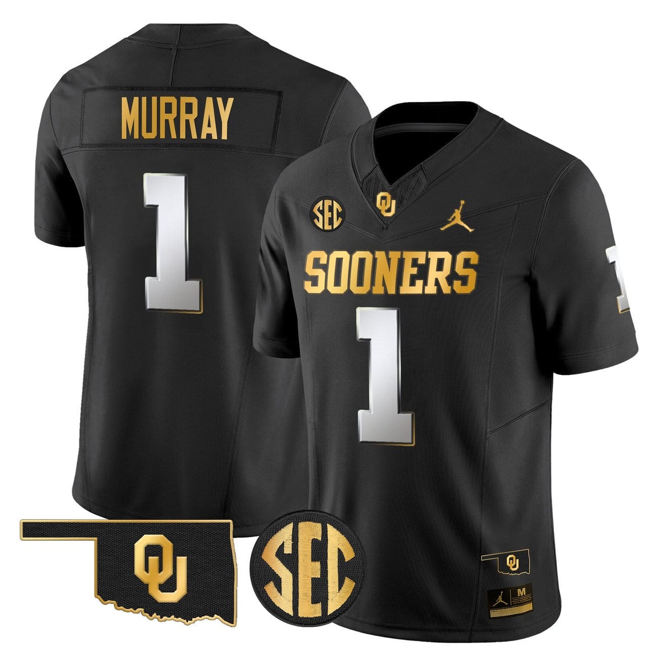 Kyler Murray Jersey #1 Oklahoma Sooners 2025 Gold Limited Stitched - Image 3