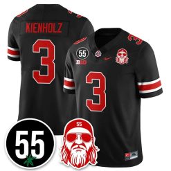 Alternative view of Lincoln Kienholz Jersey #3 Ohio State Buckeyes Nick Mangold Patch Stitched
