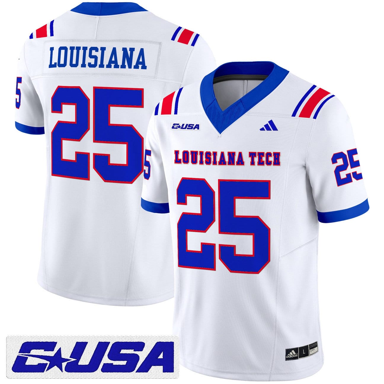 Louisiana Jersey #25 Louisiana Tech Bulldogs 2025 Vapor Limited Stitched - Image 5