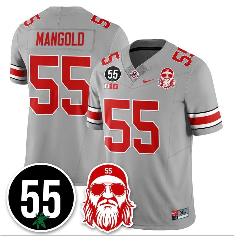 Nick Mangold Jersey #55 Ohio State Buckeyes Vapor Limited Stitched - Image 3